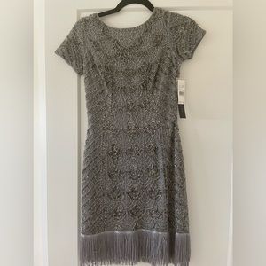 Aidan Mattox cocktail fringe dress